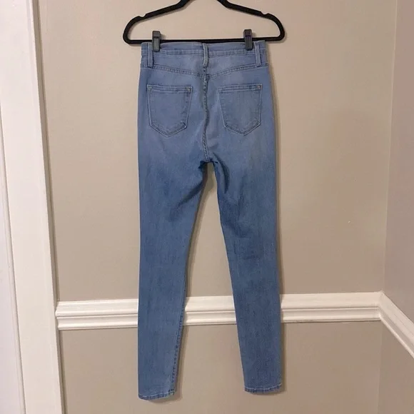 Fashion Nova Jeans - Distressed High Waisted Skinny Women’s 9/W28 - Picture 4 of 15